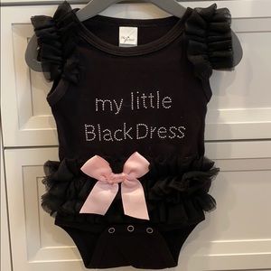 Ella Jackson Little Black Dress Onsie 0-6 months